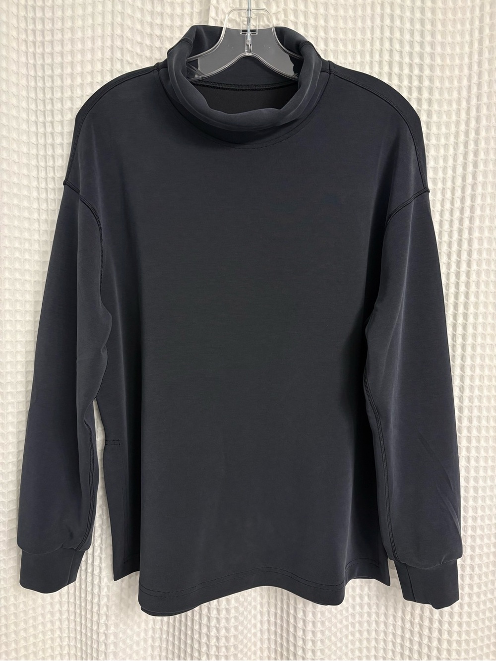 Lululemon Softstreme Funnel Neck Long Pullover ~ Small ~ Black